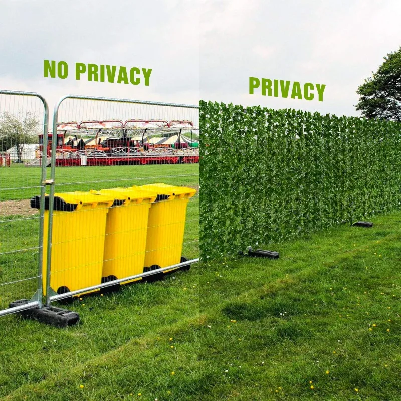 Home Security Fence - Yapay Yaprak Gizlilik Çit Ekranı Sahte