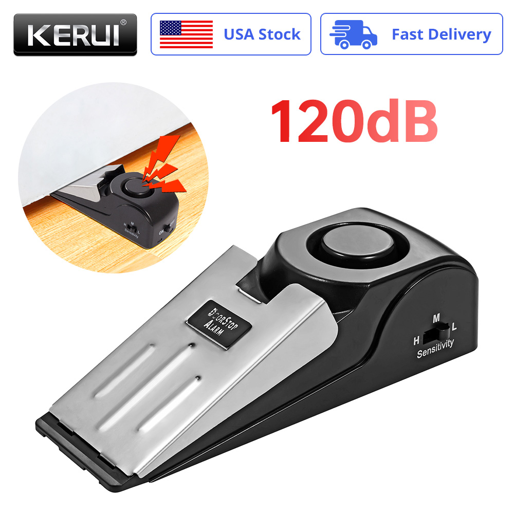 Door Wedge Alarm - Kablosuz Hırsızlık Önleyici Kapı Durdurma Alarmı