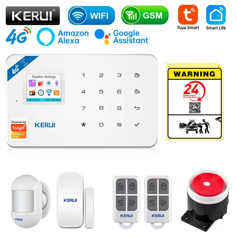 Home Security System Installation - KERUI Güvenlik Alarm Sistemi Kiti W184