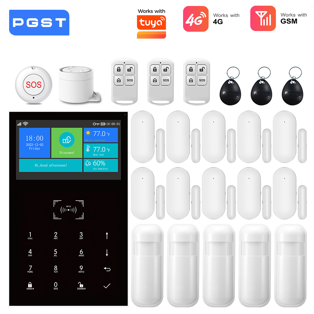 Home Security System Installation - 4G GSM WiFi Alarm Sistemi Tuya