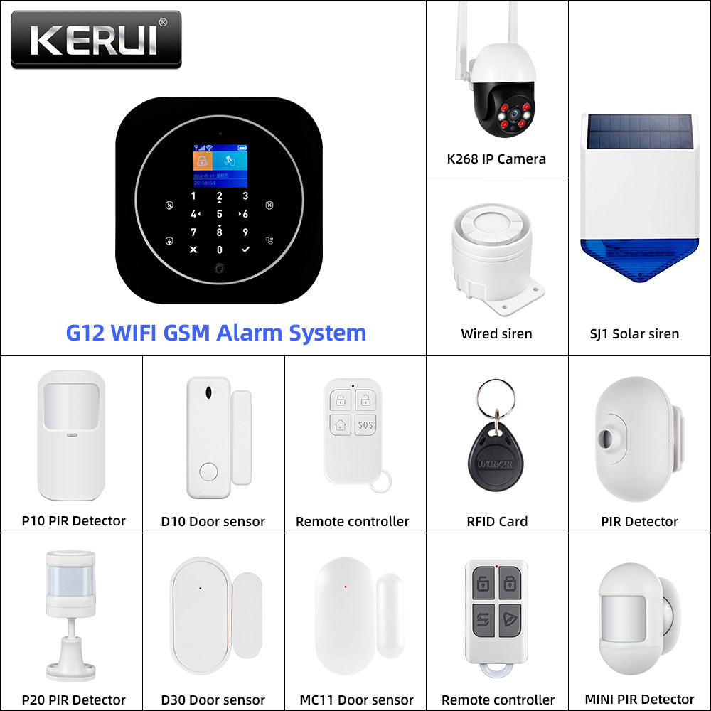 KERUI G12 2G Wifi Kablosuz Ev  - Home Security System Installation incelemesi ve fiyatı