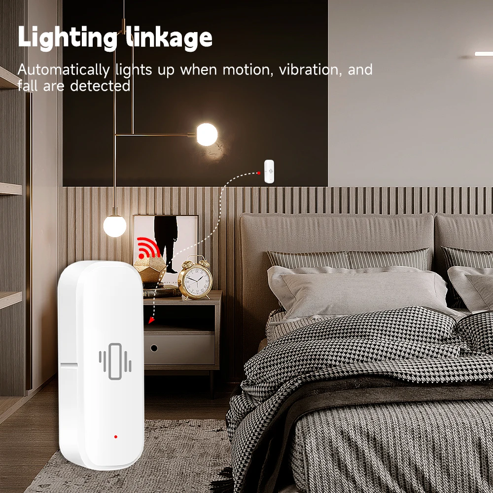 WiFi/Zigbee Akıllı Titreşim Se - Home Security App incelemesi ve fiyatı