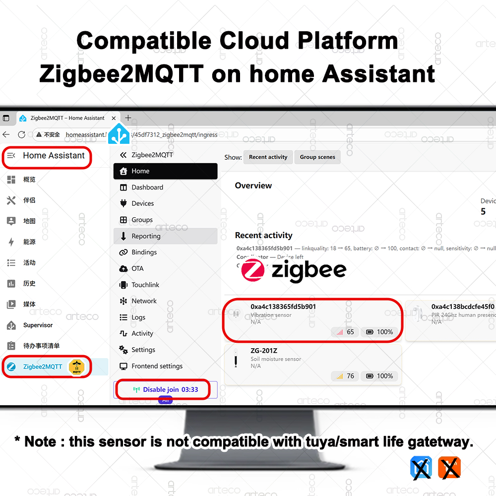 Akıllı ZigBee 3.0 Titreşim Sen - Home Security App incelemesi ve fiyatı