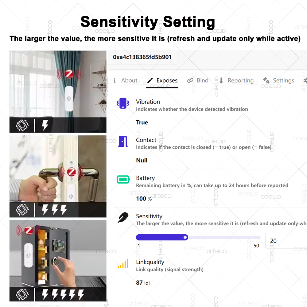 Akıllı ZigBee 3.0 Titreşim Sen - Home Security App incelemesi ve fiyatı