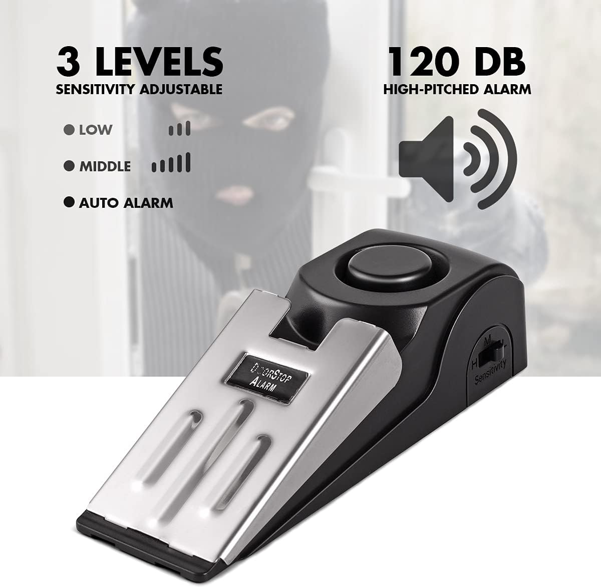 Kapı Durdurma Alarmı, 120DB Gü - Door Wedge Alarm incelemesi ve fiyatı