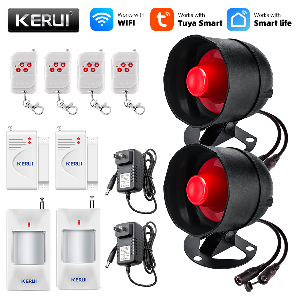 KERUI Tuya Akıllı WIFI Kablosu - Home Security System Installation incelemesi ve fiyatı