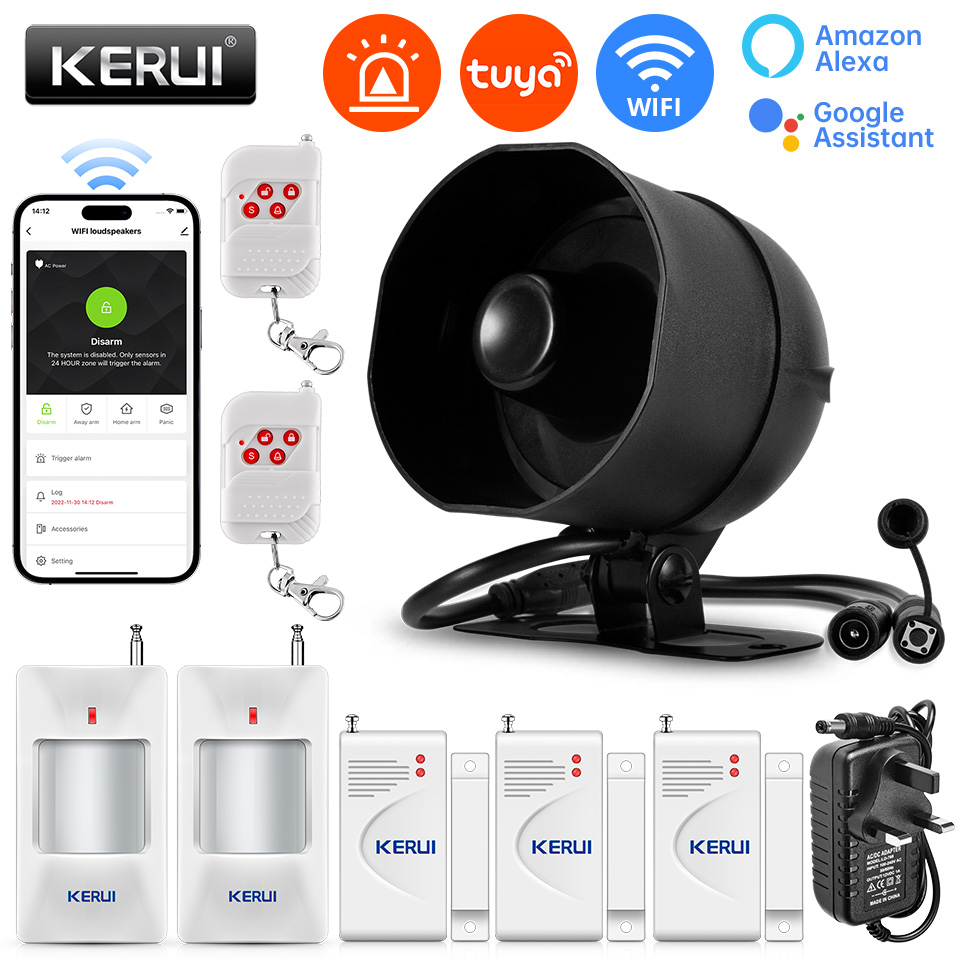 KERUI 120db Siren Alarm Sistem - Home Security System Installation incelemesi ve fiyatı