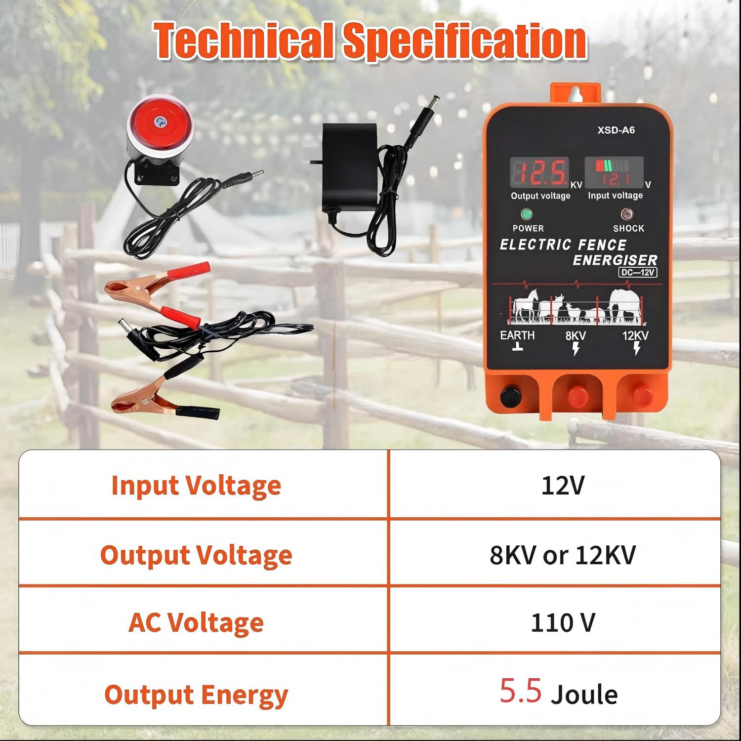 20KM Elektrikli Çit Enerji Ver - Home Security Electric Fence incelemesi ve fiyatı