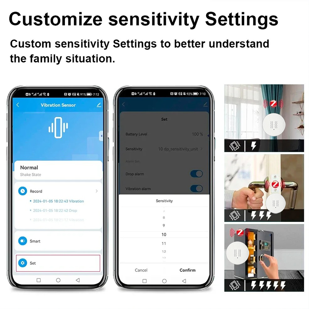 Tuya Zigbee Akıllı Titreşim Se - Home Security App incelemesi ve fiyatı