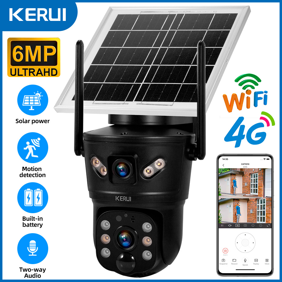 KERUI Açık 6MP Güneş Kamerası  - Home Security And Cctv incelemesi ve fiyatı