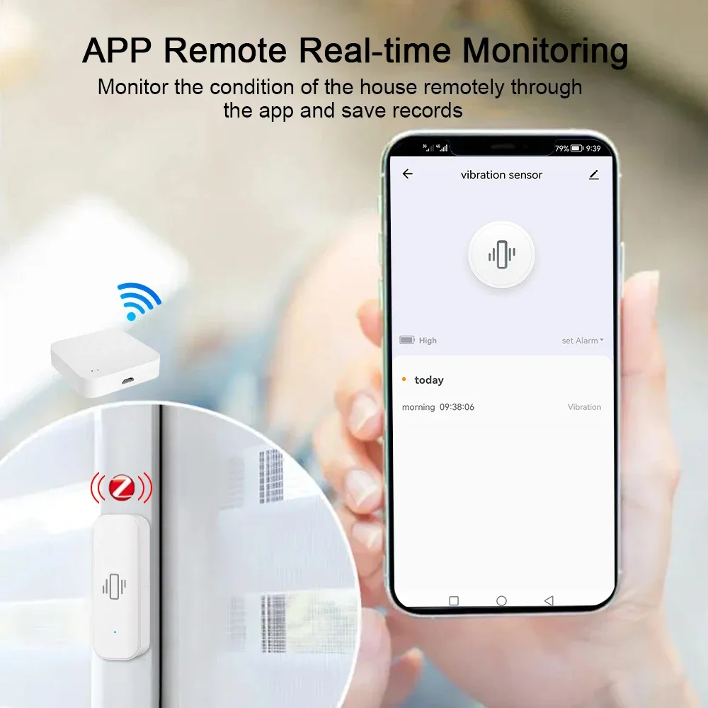 Tuya WiFi/Zigbee akıllı titreş - Home Security App incelemesi ve fiyatı
